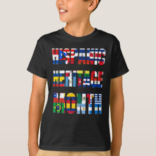 ヒスパニック伝統月スペインの国 Tシャツ