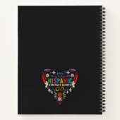 ヒスパニック伝統月ヒスパニック系アメリカ人ラティーノ ノートブック (裏面)