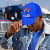 ヒスパニック伝統月ボホレインボー&フラッグ キャップ