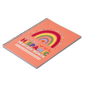 ヒスパニック伝統月ボホレインボー&フラッグ ノートブック (左側)