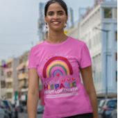 ヒスパニック伝統月ボホレインボー&フラッグ Tシャツ
