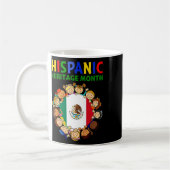 ヒスパニック伝統月メキシコキッズボーイズガールズ コーヒーマグカップ (左)