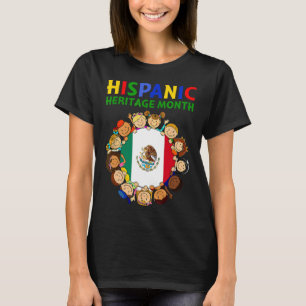 ヒスパニック伝統月メキシコキッズボーイズガールズ Tシャツ