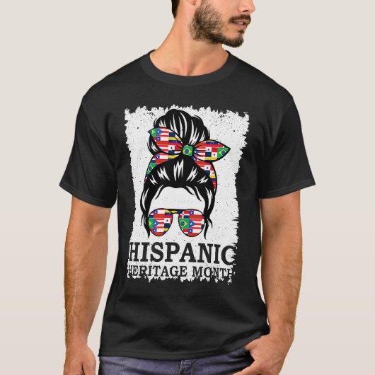 ヒスパニック伝統月メッシーバン Tシャツ (正面)