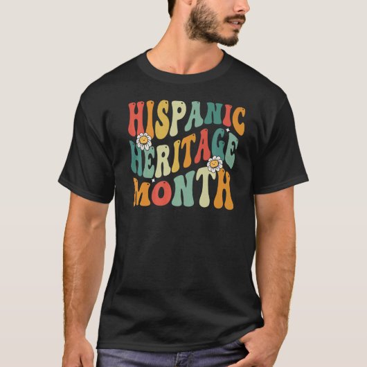 ヒスパニック伝統月ラティーノカントリーレトロGr Tシャツ (正面)