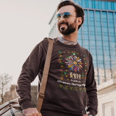 ヒスパニック伝統月ラティーノフラッグスサンフラワーデ スウェットシャツ