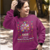 ヒスパニック伝統月ラティーノフラッグスサンフラワーデ スウェットシャツ