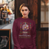 ヒスパニック伝統月ラティーノフラッグスサンフラワーデ スウェットシャツ