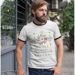 ヒスパニック伝統月ラティーノフラッグスサンフラワーデ Tシャツ