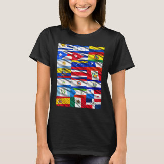 ヒスパニック伝統月ラティーノ国国旗 Tシャツ