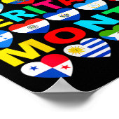 ヒスパニック伝統月国立ラティーノ諸国 ポスター (角)