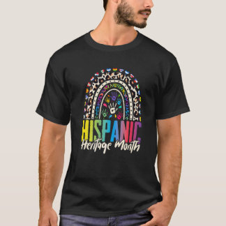 ヒスパニック伝統月虹すべての国の男性 Tシャツ