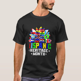 ヒスパニック伝統月飾り旗 Tシャツ