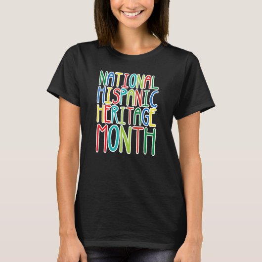 ヒスパニック伝統月、メース・ナショナル・ド・ラ・ヘレンク Tシャツ (正面)