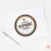 ヒスパニック伝統月 ラウンドシール (封筒)