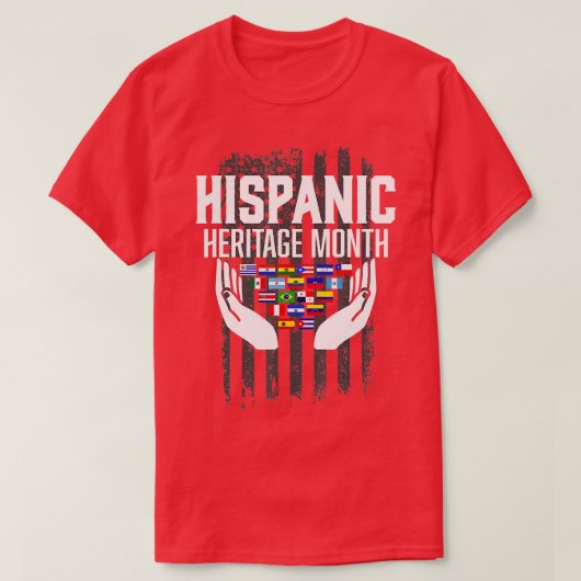 ヒスパニック伝統月 Tシャツ (デザイン正面)