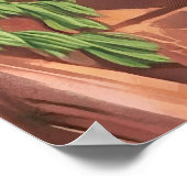 ヒスパニック地方の熱帯動植物 ポスター (角)