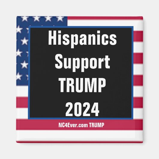 ヒスパニック対応TRUMP 2024磁石 マグネット (正面)