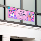 ヒスパニック系の女の子の写真 誕生日パーティーにカスタマイズ 横断幕 (ビルの外側)