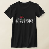 ヒスパニック系の彼女 HisPanick おもしろTシャツ Tシャツ (レイダウン)