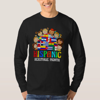 ヒスパニック系アメリカ人の文化遺産月間の旗 子供 男の子 女の子 トッド Tシャツ
