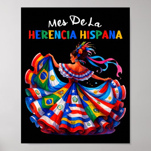 ヒスパニック系アメリカ人の文化遺産月間 Hispanic Heritage Month ポスター (正面)
