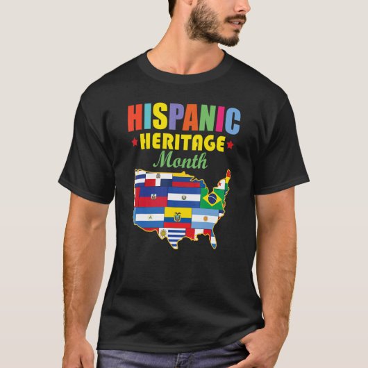 ヒスパニック系アメリカ人の文化遺産月間 Tシャツ (正面)
