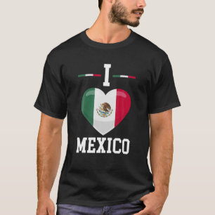 ヒスパニック誇りを持った文化メキシコ伝統ハートI Lo Tシャツ