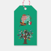 ヒスパニック ヘリテージ マンスンを祝う旗 ギフトタグ (裏面)