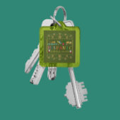 ヒスパニ祝ック伝統月デザイン キーホルダー