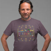 ヒスパニ祝ック伝統月デザイン Tシャツ