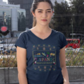 ヒスパニ祝ック伝統月デザイン Tシャツ