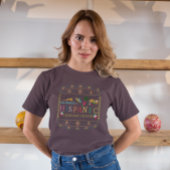 ヒスパニ祝ック伝統月デザイン Tシャツ