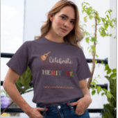 ヒスパニ祝ック伝統月デザイン Tシャツ