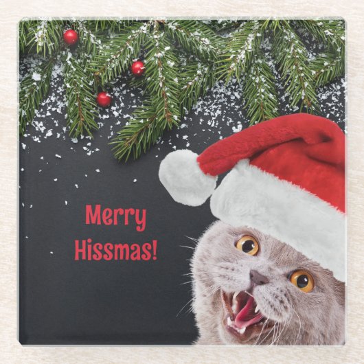 ヒスマス・ガラスメリーコースター ガラスコースター (正面)