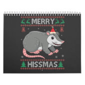 ヒスマメリース醜いおもしろいクリスマスセーターOpossumギフト カレンダー (カバー)