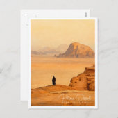 ヒスマ砂漠 NEOM サウジアラビア レトロ トラベル シーズンポストカード (正面/裏面)