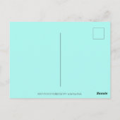 ヒス＆フィッツのネコが誕生日スーツでケーキとキャンドル ポストカード (裏面)