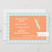 ヒス&ヘアのウェディングシャワー招待状 招待状 (正面)