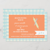 ヒス&ヘアのウェディングシャワー招待状 招待状 (正面/裏面)