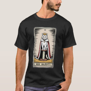 ヒス・マジェスティ タロットカード ミスティック キャット スクラッチング ポスト Tシャツ