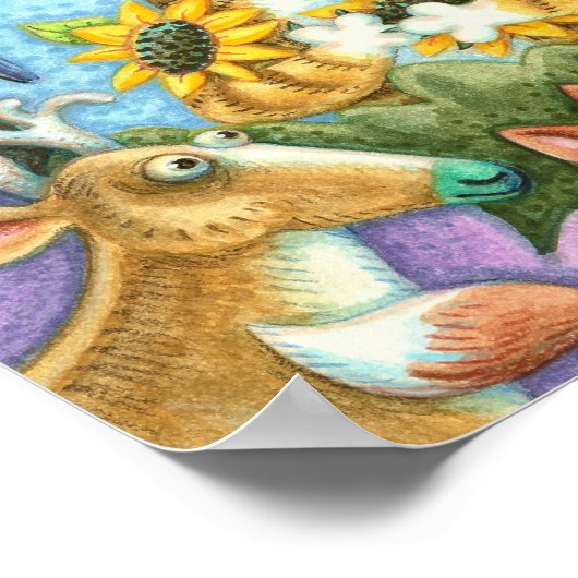 ヒス・n・フィッツの猫と友人の不気味おもしろいさ ポスター (角)