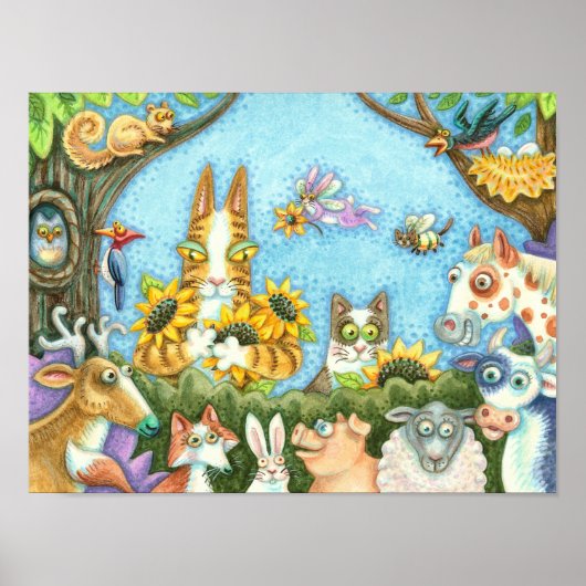 ヒス・n・フィッツの猫と友人の不気味おもしろいさ ポスター (正面)