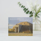 ヒダツサアースロッジナイフリバーインディアンビレッジポー ポストカード (スタンド正面)