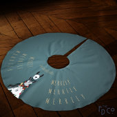 ヒッエレガントプおもしろいドンキーラマターコイズ ブラッシュドポリエステルツリースカート