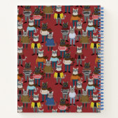 ヒッカッコいいプスター猫型 |名前の追加 ノートブック (裏面)