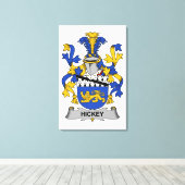 ヒッキー家紋 キャンバスプリント (インサイチュ (ウッドフロア))