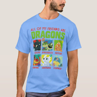 ヒックとドラゴン3 隠された世界のドラゴン フレンズ Tシャツ