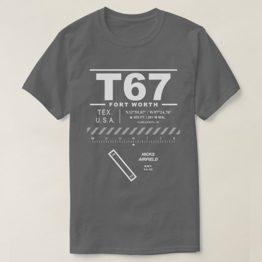ヒックスエアフィールドT67 Tシャツ (デザイン正面)