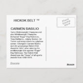 ヒックベルト賞受賞者カーメン・バシリオ葉書 ポストカード (裏面)